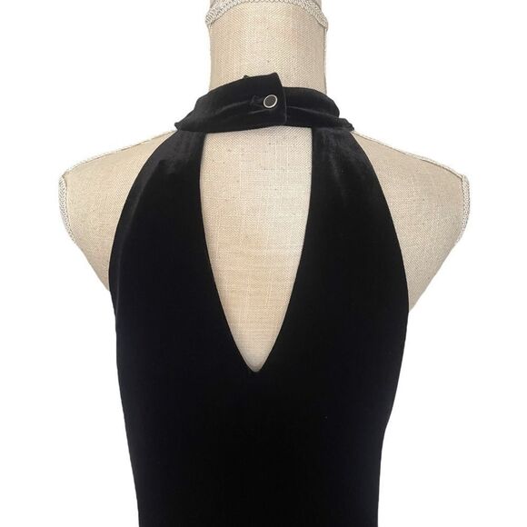Waverly Grey Marianna Velvet Halter Dress m - Picture 5 of 14